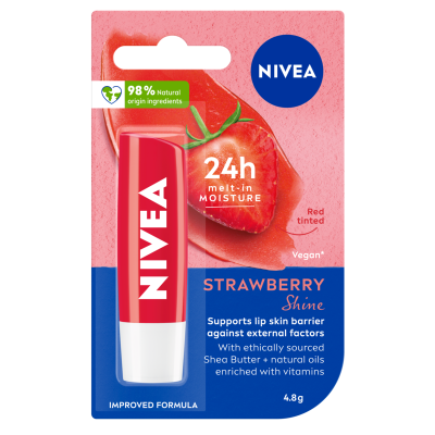 Nivea Strawberry Shine Lip Balm ea