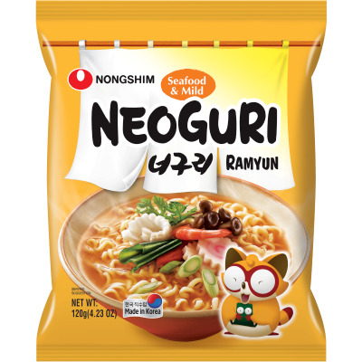 Nongshim Neoguri Seafood & Mild Ramyun Noodles 120g