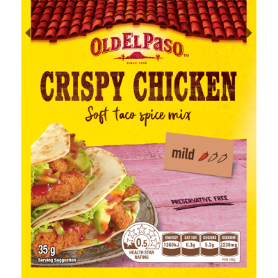 Old El Paso Crispy Chicken Soft Taco Spice Mix 35g