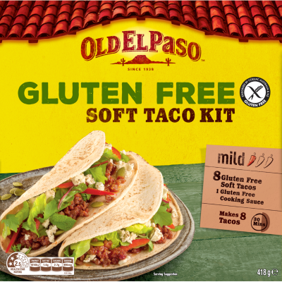 Old El Paso Gluten Free Soft Taco Kit 418g