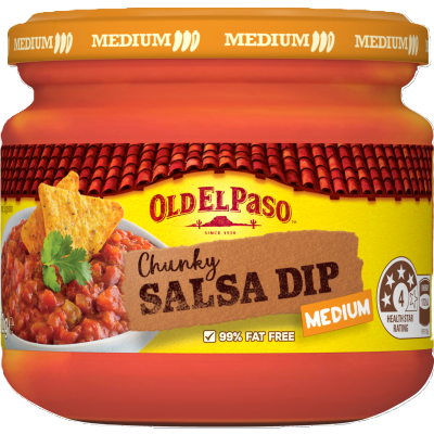 Old El Paso Medium Chunky Salsa Dip 312g