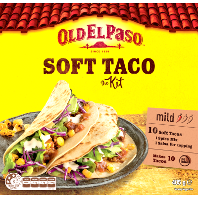 Old El Paso Mild Soft Taco Kit 405g