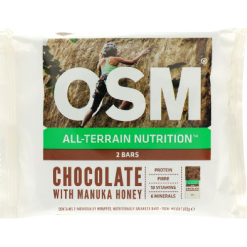 One Square Meal All-Terrain Nutrition Chocolate With Manuka Honey Bars 2 x 84.5g