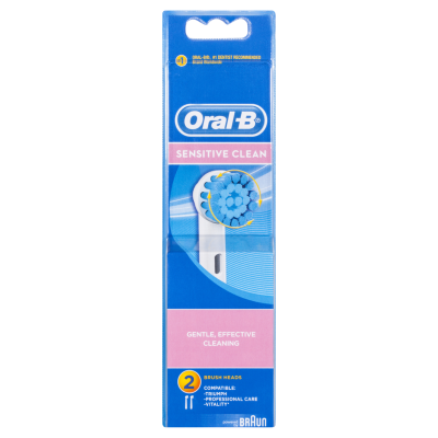 Oral-B Sensitive Clean Replacement Brush Heads 2pk