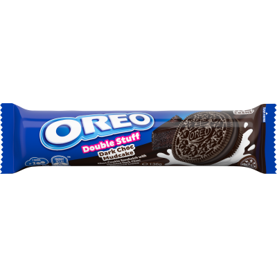 Oreo Dark Choc Mudcake Double Stuff Biscuits 136g