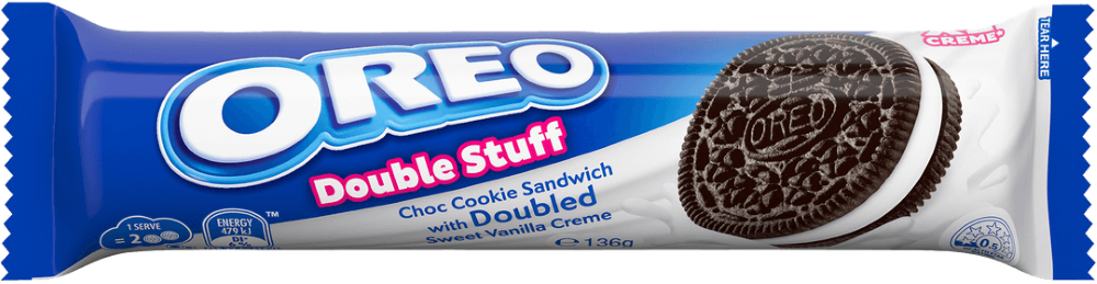 Oreo Double Stuff Sweet Vanilla Creme Cookies 136g