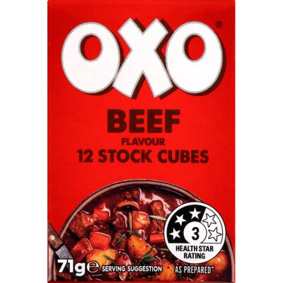 Oxo Beef Flavour Stock Cubes 71g