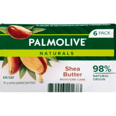 Palmolive Naturals Nourishing Softness Shea Butter Extracts & Vitamin E Soap 6 X 90g