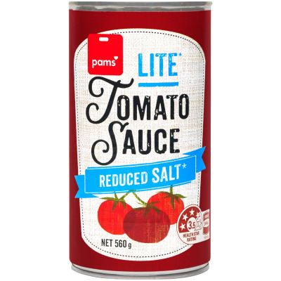 Pams Lite Tomato Sauce 560g