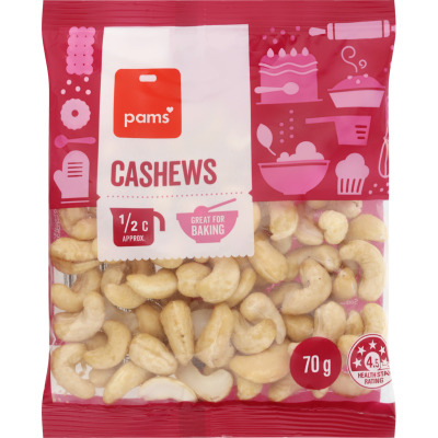Pams Cashew Nuts 70g