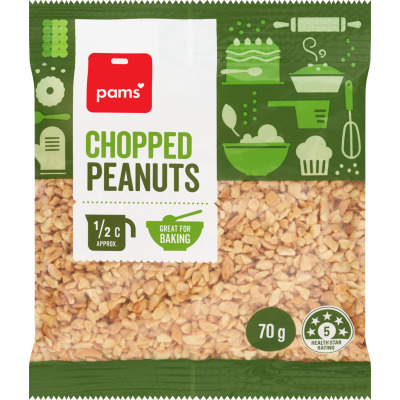 Pams Chopped Peanuts 70g