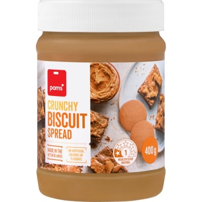 Pams Crunchy Biscuit Spread 400g