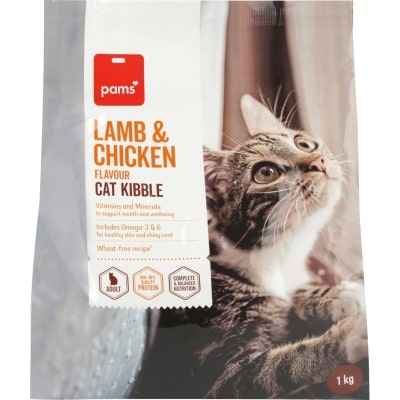 Pams Lamb & Chicken Dry Cat Food 1kg