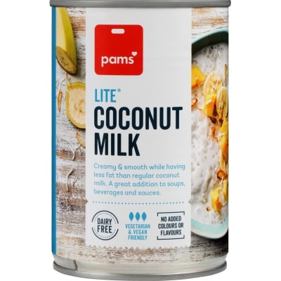 Pams Lite Coconut Milk 400ml