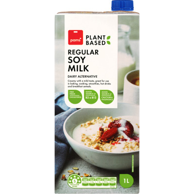 Pams Regular Soy Milk 1l