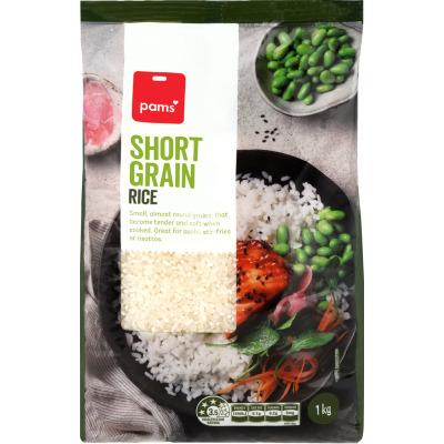 Pams Short Grain Rice 1kg