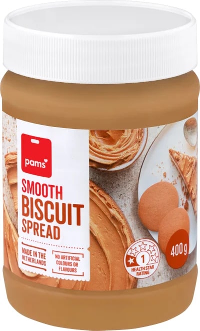 Pams Smooth Biscuit Spread 400g