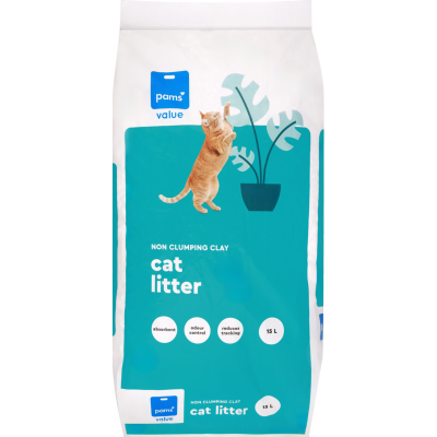 Pams Value Cat Litter 15l