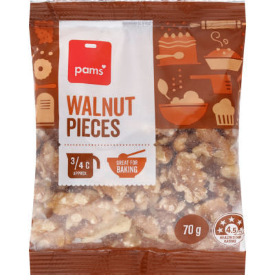 Pams Walnut Pieces 70g