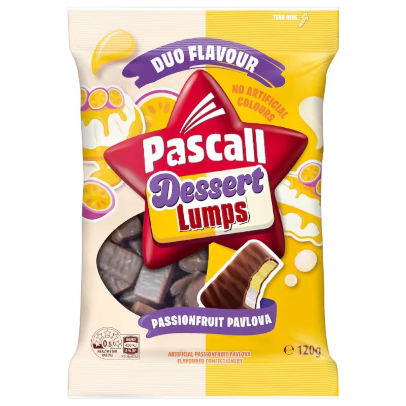 Pascall Passionfruit Pavlova Dessert Lumps 120g