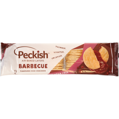 Peckish Barbecue Flavoured Rice Crackers 90g