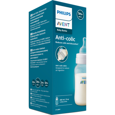 Philips Avent Anti-Colic Bottle 260ml 1+ month 1pk