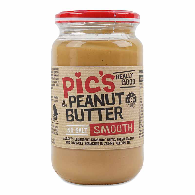 Pic's Smooth No Salt Peanut Butter 380g