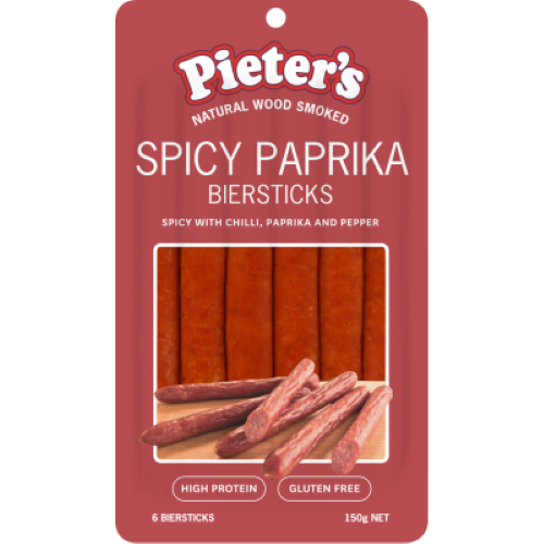 Pieter's Spicy Paprika Biersticks 150g