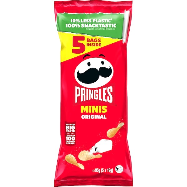 Pringles Minis Original Potato Chips 5 x 19g