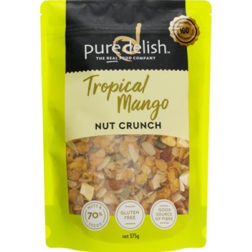 Pure Delish Tropical Mango Nut Crunch 375g