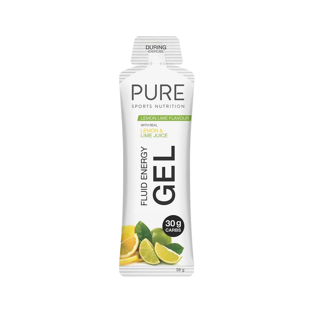 Pure Sports Nutrition Lemon & Lime Juice Fluid Energy Sports Gel 58g