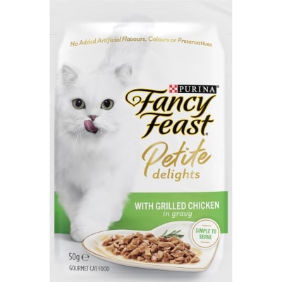 Purina Fancy Feast Adult Petite Delights Chicken Grilled Wet Cat Food Pouch 50g