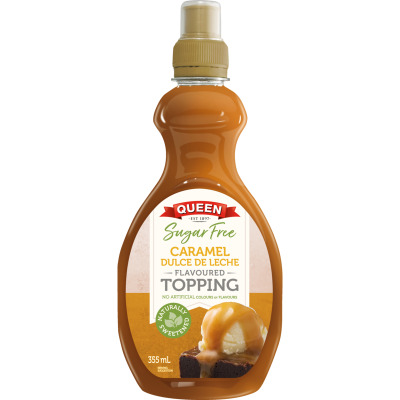 Queen Caramel Dulce De Leche Queen Sugar Free Topping 355ml