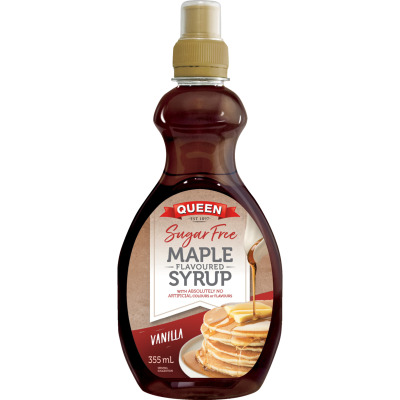 Queen Sugar Free Vanilla Maple Flavoured Syrup 355ml