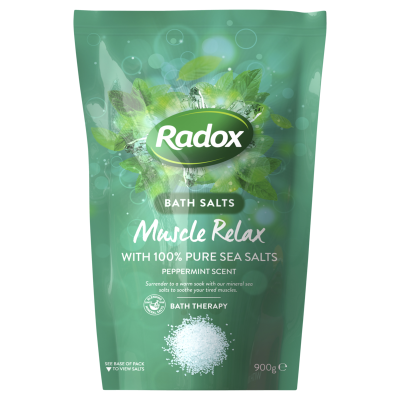 Radox Peppermint Scent Musle Relax Bath Salts 900g