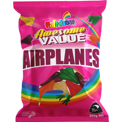 Rainbow Awesome Value Airplanes 200g