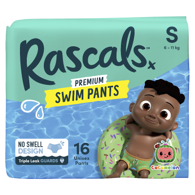 Rascals Cocomelon Premium Swim Pants Small 6-11kg 16pk