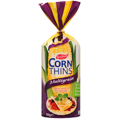 Real Foods Corn Thins Multigrain Crispbread 150g