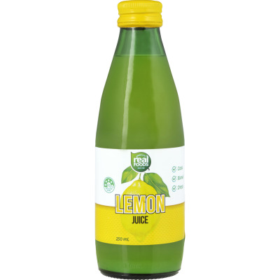Real Foods Lemon Juice 250ml