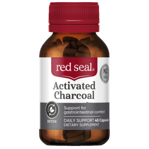 Red Seal Activated Charcoal Capsules 45pk