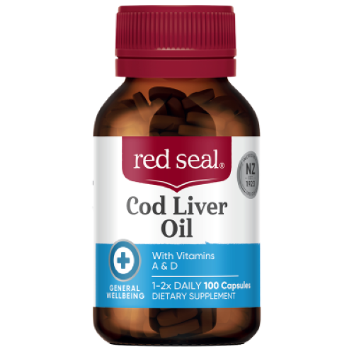 Red Seal Cod Liver Oil Capsules 100pk