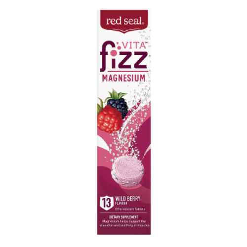 Red Seal Vita Fizz Magnesium Wild Berry Effervescent Tablets 13pk