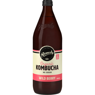 Remedy Wild Berry Organic Kombucha 750ml