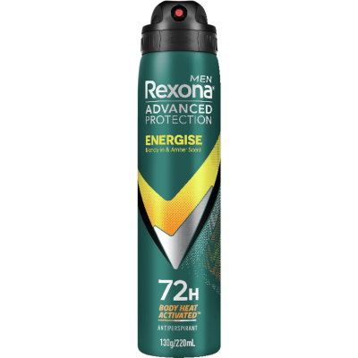 Rexona Men Energise Advanced Protection Antiperspirant Aerosol 220ml
