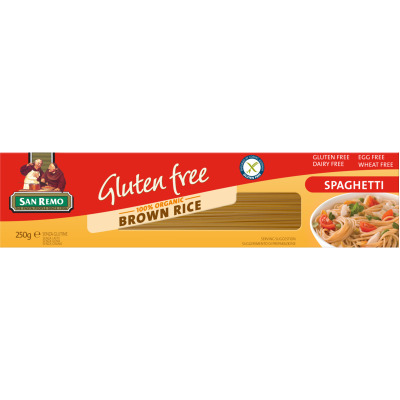 San Remo Gluten Free Brown Rice Spaghetti 250g