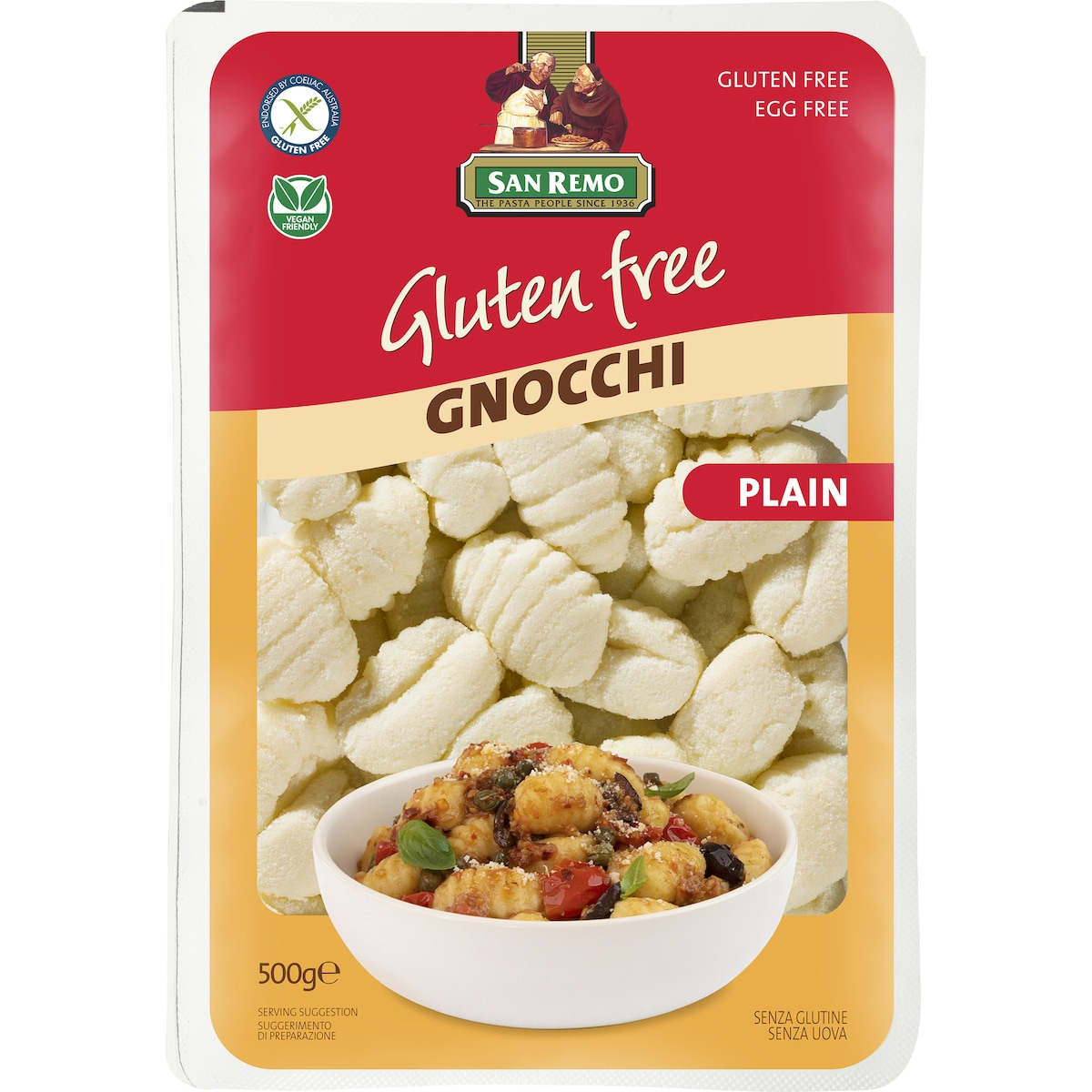 San Remo Gluten Free Plain Gnocchi 500g