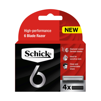 Schick 6 Razor Blades Refill 4pk