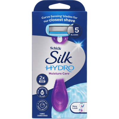 Schick Silk Hydro Moisture Care Razor + 2 Blades ea