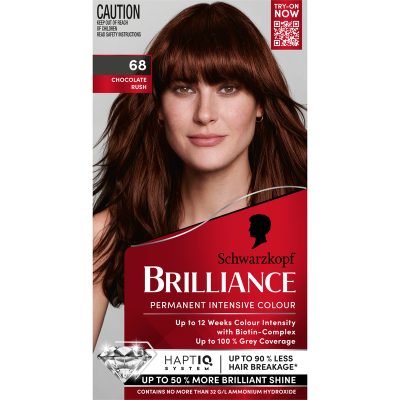 Schwarzkopf Brilliance 68 Chocolate Rush Permanent Hair Colour 1pk