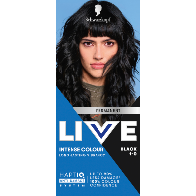 Schwarzkopf Live Black 1-0 Permanent Hair Colour 1pk